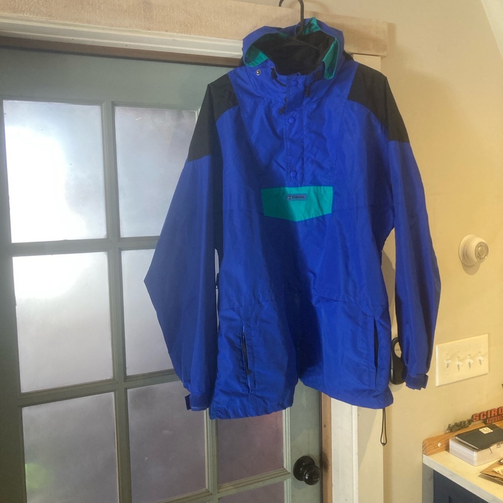 Columbia rain jacket anorak multi Zip